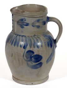 BALTIMORE, MARYLAND DECORATED STONEWARE JUG / PITCHER