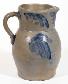 BALTIMORE, MARYLAND DECORATED STONEWARE PITCHER