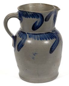 BALTIMORE, MARYLAND DECORATED STONEWARE PITCHER