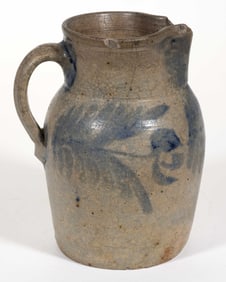 BALTIMORE, MARYLAND DECORATED STONEWARE PITCHER