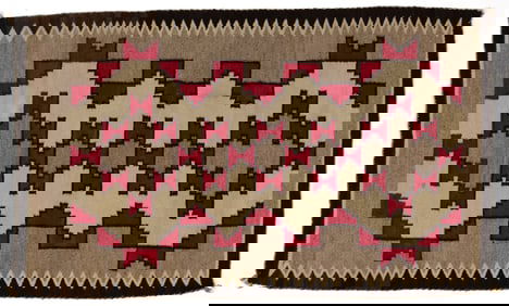 NATIVE AMERICAN NAVAJO WOOL BLANKET / RUG