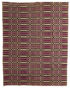 VALLEY OF VIRGINIA OVERSHOT COVERLET