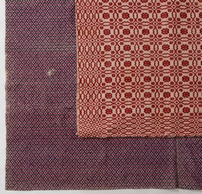 VALLEY OF VIRGINIA OVERSHOT COVERLET