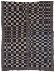 AMERICAN OVERSHOT COVERLET