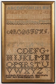NEWBURGH, ORANGE CO., NEW YORK NEEDLEWORK SAMPLER