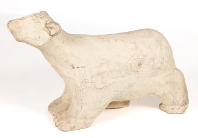 AMERICAN PAPIER MACHE POLAR BEAR STORE DISPLAY