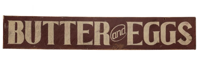 AMERICAN FOLK ART PAINTED TRADE SIGN