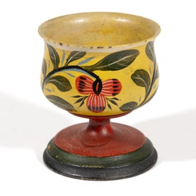 JOSEPH LONG LEHN (LANCASTER CO., PENNSYLVANIA, 1798-1892), ATTRIBUTED, PAINT-DECORATED LEHNWARE