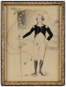 AMERICAN SCHOOL (19TH/20TH CENTURY) SKETCH OF GEORGE WASHINGTON