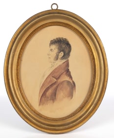 AMERICAN SCHOOL (19TH CENTURY) PORTRAIT OF A GENTLEMAN