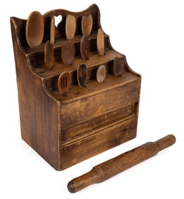 CONTINENTAL PINE SPOON HOLDER / RACK