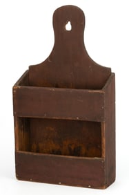 AMERICAN PAINTED PINE DOUBLE-TIER HANGING WALL / CANDLE BOX