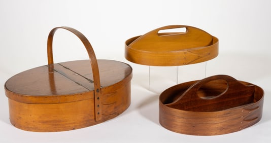 AMERICAN SHAKER THREE-FINGER BENTWOOD BOX