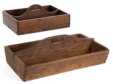 AMERICAN OR BRITISH OAK KNIFE / CUTLERY BOX