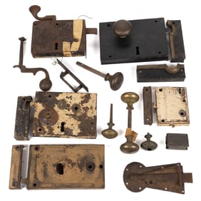ASSORTED AMERICAN / ENGLISH DOOR HARDWARE