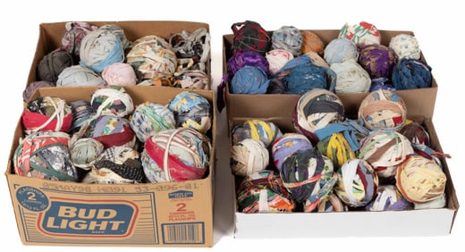 AMERICAN RAG RUG / CARPET BALLS, UNCOUNTED LOT