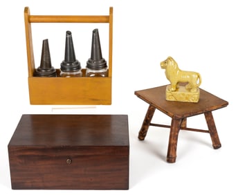 ASSORTED DOMESTIC AND DECORATIVE ARTICLES, LOT OF SEVEN