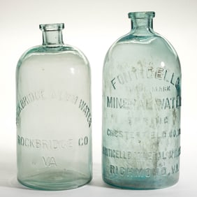 VIRGINIA MINERAL / SPRING WATER BOTTLES, LOT OF TWO