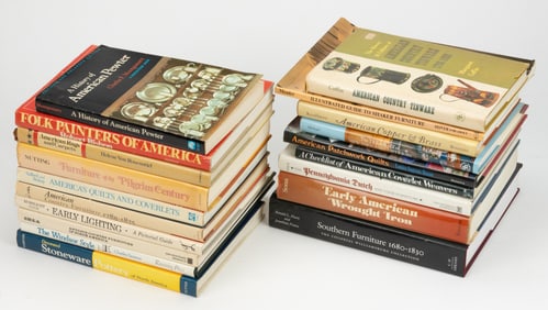 AMERICAN FURNITURE AND DECORATIVE ARTS REFERENCE VOLUMES, LOT OF 19