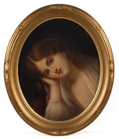 AMERICAN SCHOOL (19TH CENTURY) PORTRAIT OF A YOUNG WOMAN