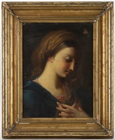 CONTINENTAL SCHOOL (19TH CENTURY) THE VIRGIN OF THE ANNUNCIATION AFTER BATONI