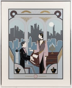 LUIS PERALTA DEL VALLE (NICARAGUAN / AMERICAN, B. 1980) "MANHATTAN" PRINT