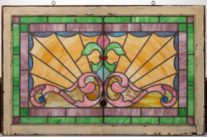 AMERICAN STAINED- AND LEADED-GLASS WINDOW