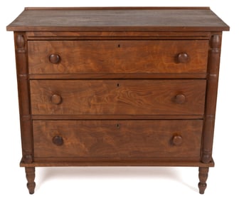 ROCKINGHAM CO., SHENANDOAH VALLEY OF VIRGINIA WALNUT CHEST OF DRAWERS
