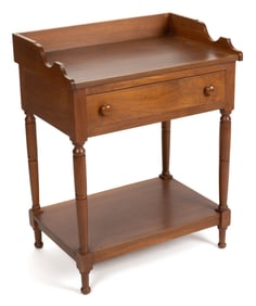 ROCKINGHAM CO., SHENANDOAH VALLEY OF VIRGINIA WALNUT OPEN WASHSTAND