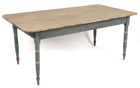 SOUTHERN PAINTED YELLOW PINE FARM TABLE