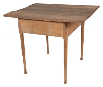 MID-ATLANTIC WALNUT AND POPLAR DIMINUTIVE TAVERN TABLE