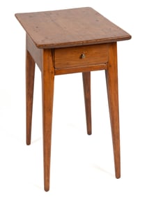 NEW ENGLAND MIXED WOOD SPLAY-LEG STAND TABLE