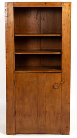 AMERICAN COUNTRY PINE DIMINUTIVE DISH CUPBOARD