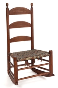 SHAKER PAINTED ARMLESS ROCKER