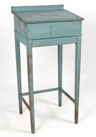 AMERICAN PAINTED POPLAR SCHOOLMASTER'S DESK / LECTERN