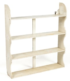 AMERICAN PAINTED PINE HANGING WALL SHELF
