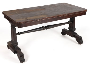 AMERICAN RENAISSANCE REVIVAL MAHOGANY LIBRARY TABLE
