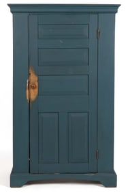 COUNTRY PAINTED PINE DIMINUTIVE CUPBOARD
