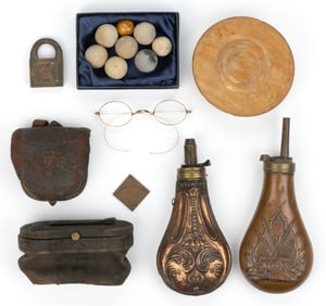 CIVIL WAR ERA ACCOUTREMENTS, LOT OF 16