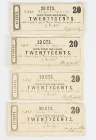 RARE ROCKINGHAM CO., SHENANDOAH VALLEY OF VIRGINIA CIVIL WAR OBSOLETE CURRENCY / PRIVATE SCRIP
