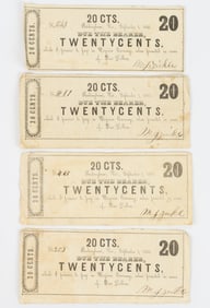 RARE ROCKINGHAM CO., SHENANDOAH VALLEY OF VIRGINIA CIVIL WAR OBSOLETE CURRENCY / PRIVATE SCRIP