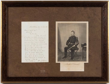 CIVIL WAR GEN. NATHANIEL P. BANKS TO JAMES T. AMES ALS CONCERNING HIS SWORD