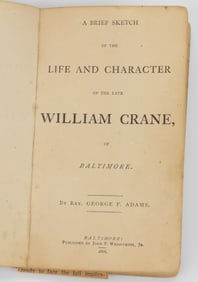 RARE ANTIQUARIAN VIRGINIA / MARYLAND ABOLITIONIST VOLUME