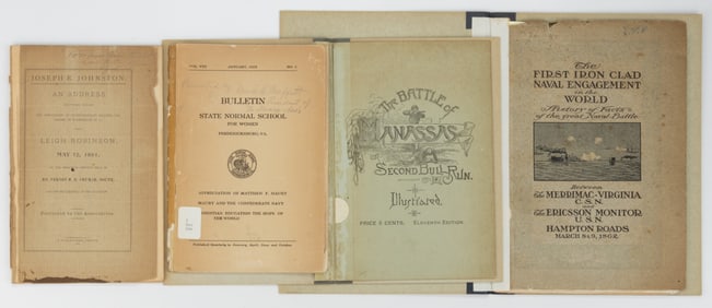 ANTIQUARIAN CIVIL WAR HISTORICAL PAMPHLETS, LOT OF FOUR