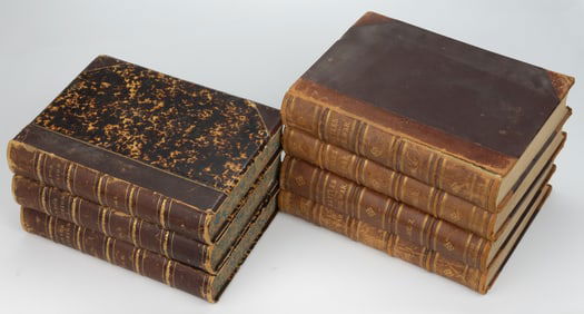 ANTIQUARIAN CIVIL WAR ILLUSTRATED HISTORICAL VOLUMES, LOT OF SEVEN