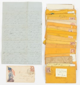 AMMERMANN FAMILY, CENTER CO., PENNSYLVANIA CIVIL WAR AND OTHER LETTERS, LOT OF 36