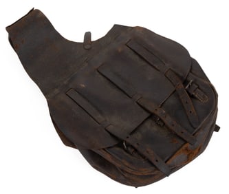 ANTIQUE UNITED STATES CAVALRY LEATHER SADDLE BAGS