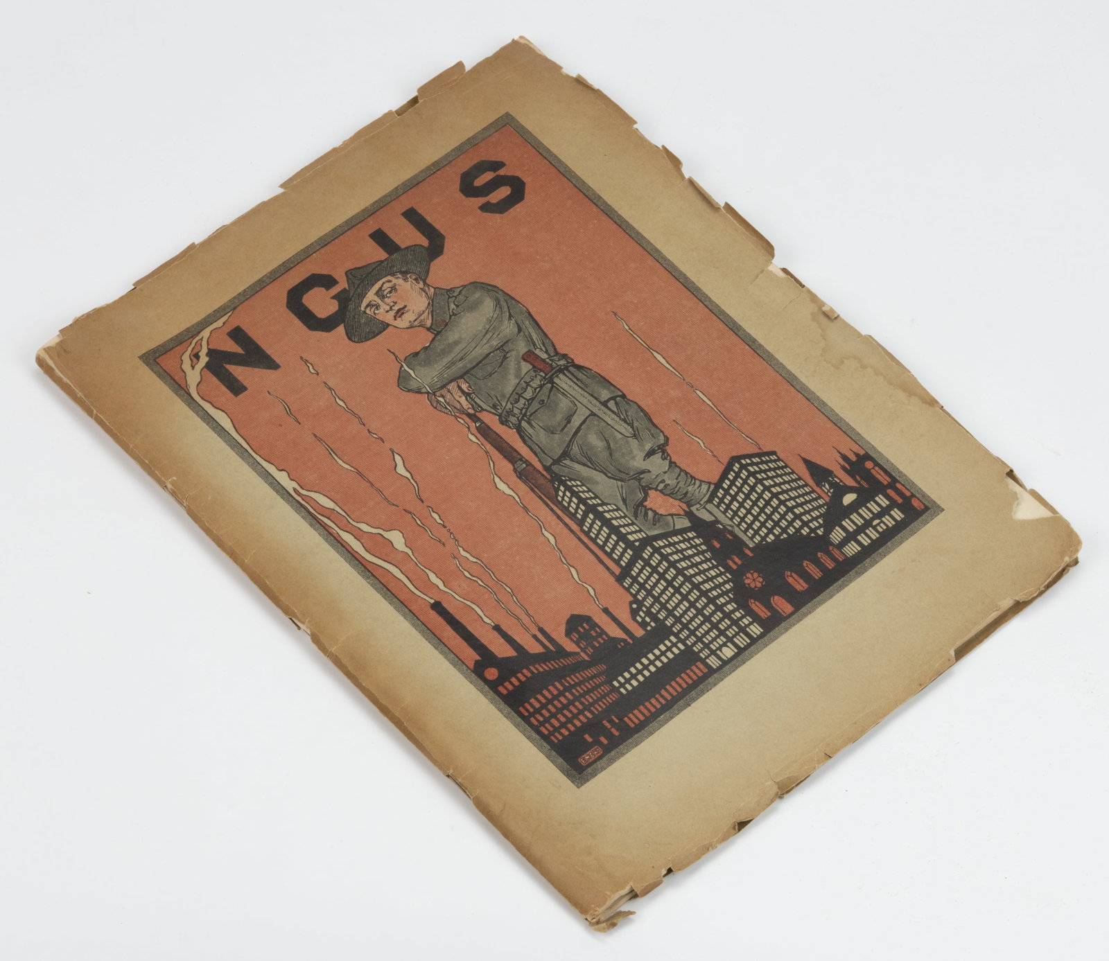 WORLD WAR I / WWI NEW YORK CITY NATIONAL GUARD CONVENTION PROGRAM: WORLD WAR I / WWI NEW YORK CITY NATIONAL GUARD CONVENTION PROGRAM, March 27-29, 1917, contains photos of NG officers, a convention schedule, propaganda, and copious advertisements for New York bu
