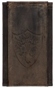 AMERICAN, POSSIBLY VIRGINIA, CAST-IRON STOVE PLATE