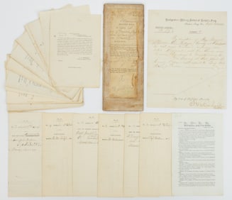 CIVIL WAR UNION OFFICIAL DOCUMENTS / PRINTED MATERIALS, LOT OF 24